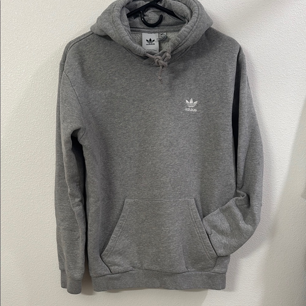 Adidas Heather Gray Pullover Hoodie